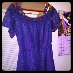 Off Shoulder Crochet Lace Dress